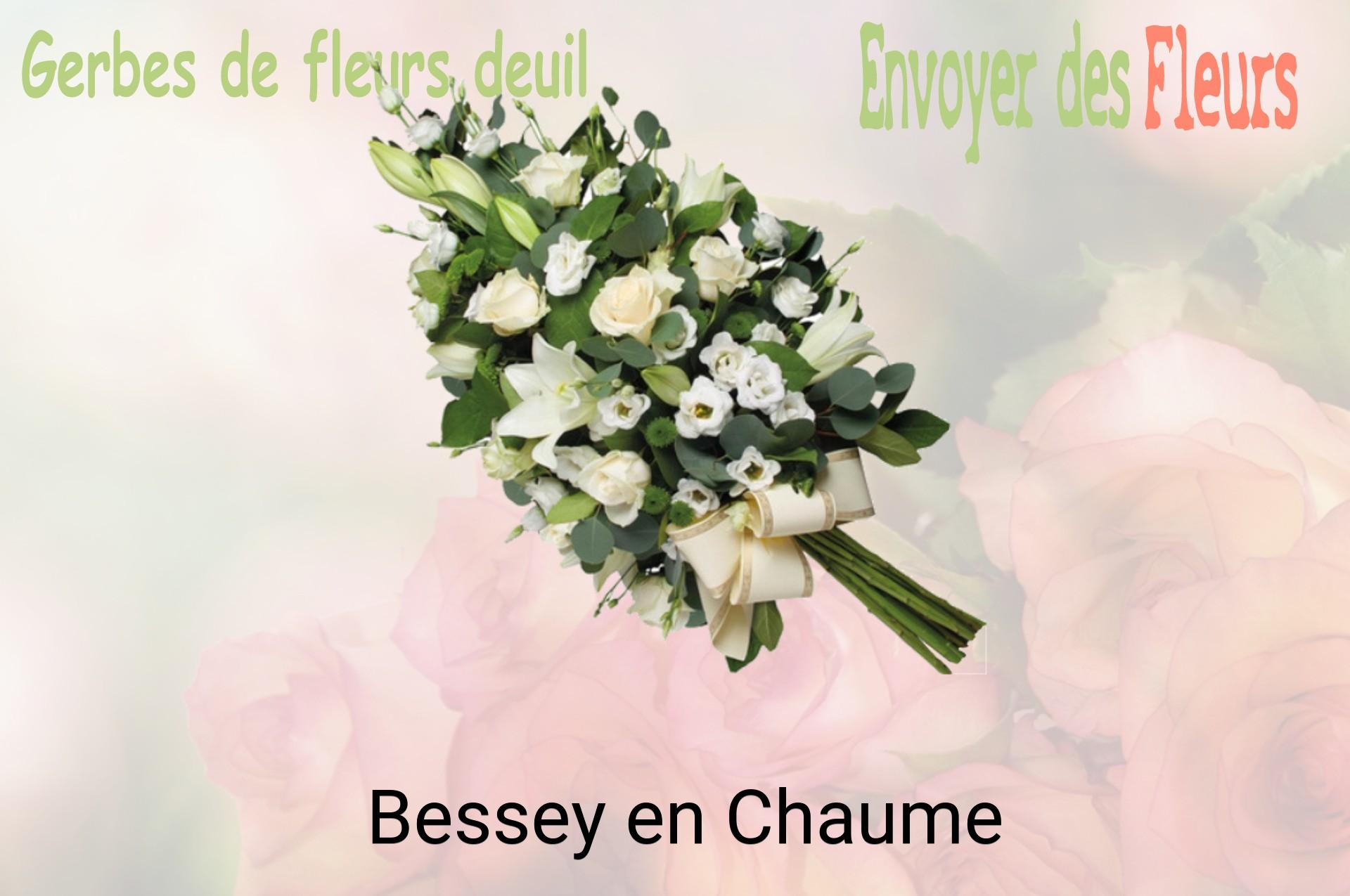 Gerbe de fleurs de deuil livrée à Bessey-en-Chaume